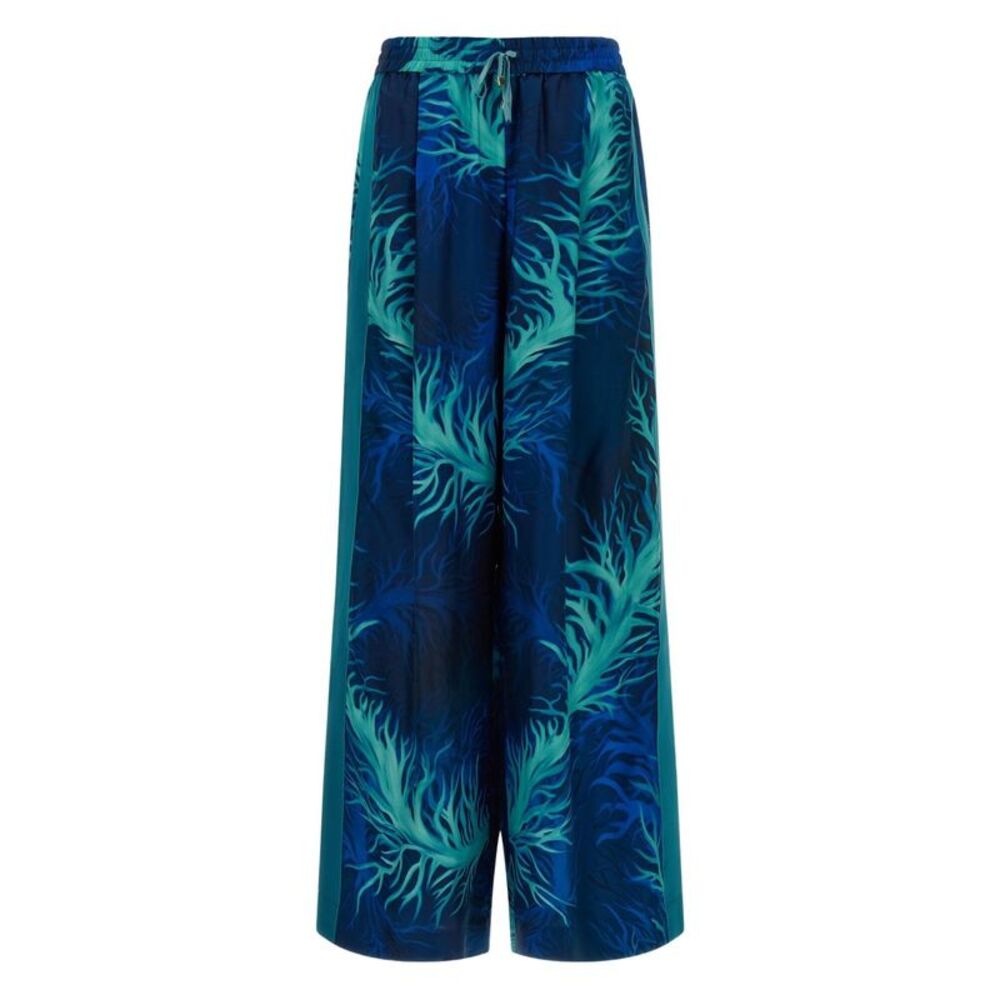 For Restless Sleepers Women Printed Silk Trousers